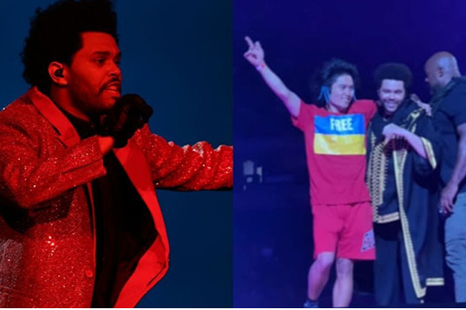 На концерті The Weeknd активіст вибіг на сцену із закликом про Україну